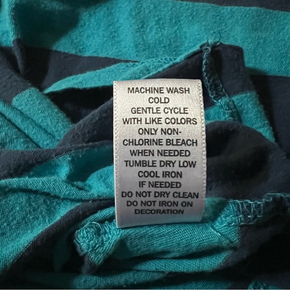 Blue & Navy Striped Boxy Tee - Picture 6 of 7